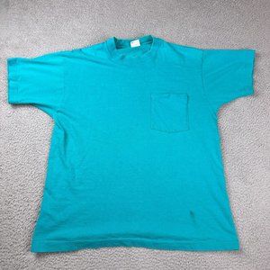 Vintage BVD Premium‎ Series Adult Large L Front Pocket Casual T-shirt Blank Used
